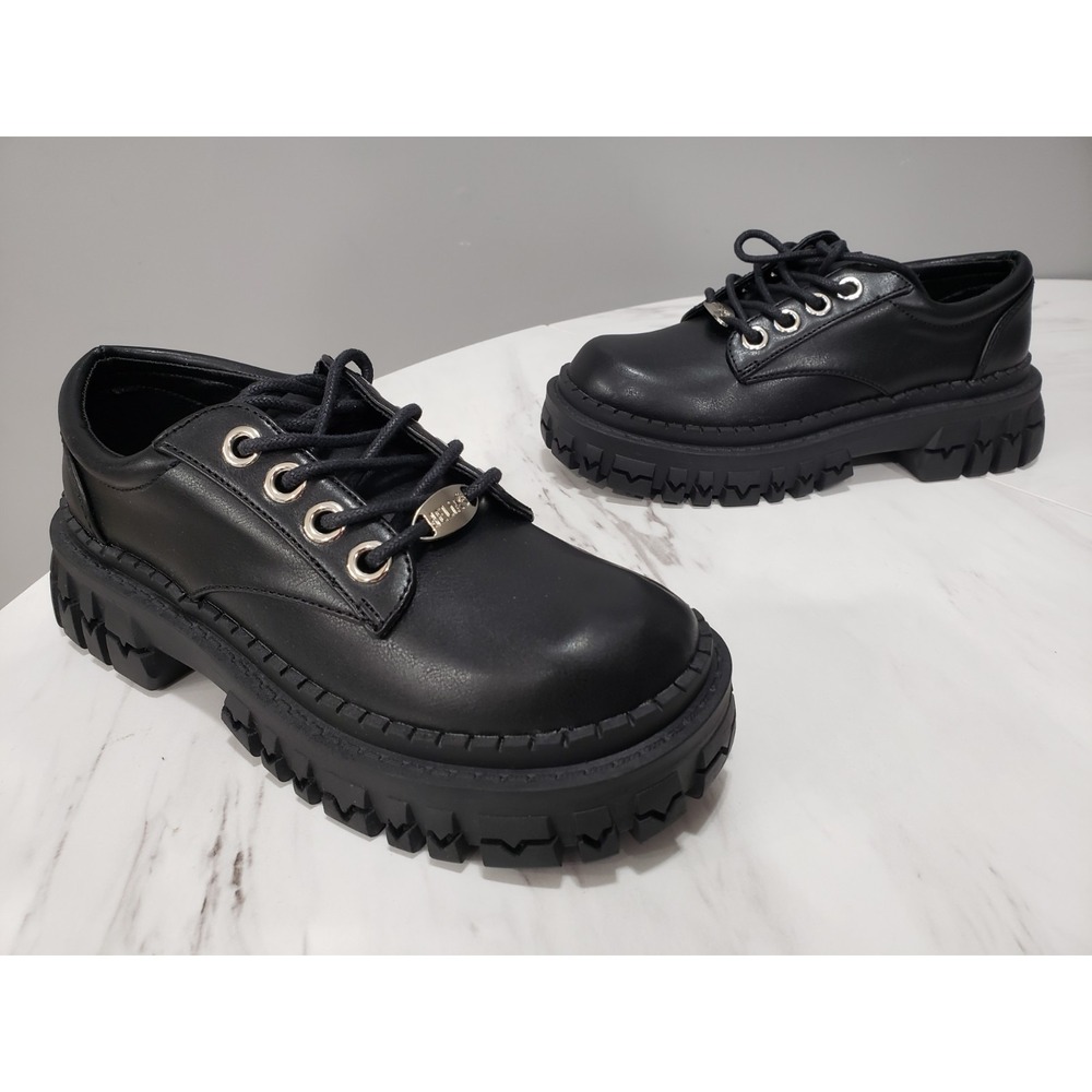 SIZE 5 Dolls Kill DELIAS Teen Craft Oxford Platform Shoes gothic punk cyberpunk